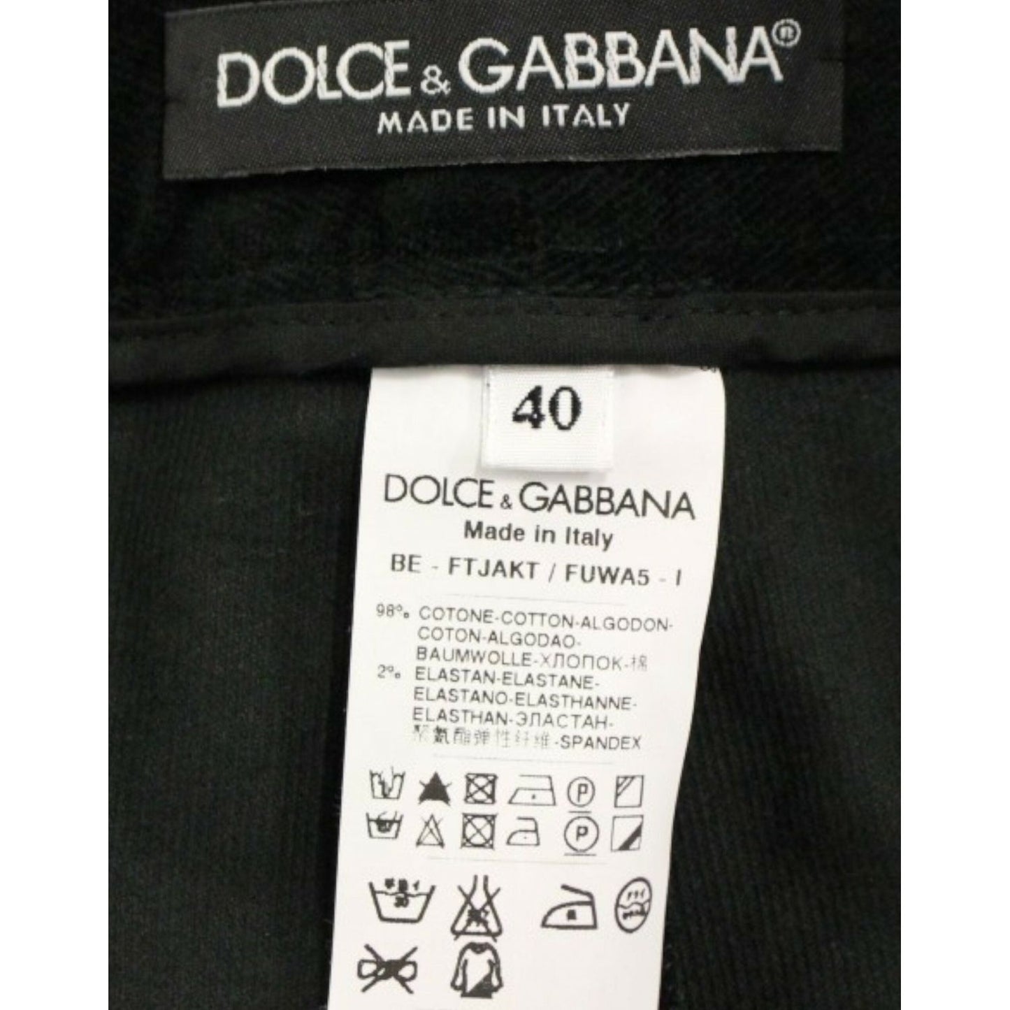 Dolce & Gabbana Elegant Designer Black Shorts Dolce & Gabbana