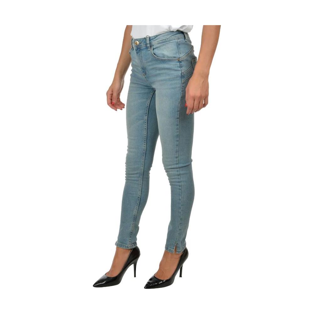 Yes Zee Light Blue Cotton Women Skinny Jean Yes Zee