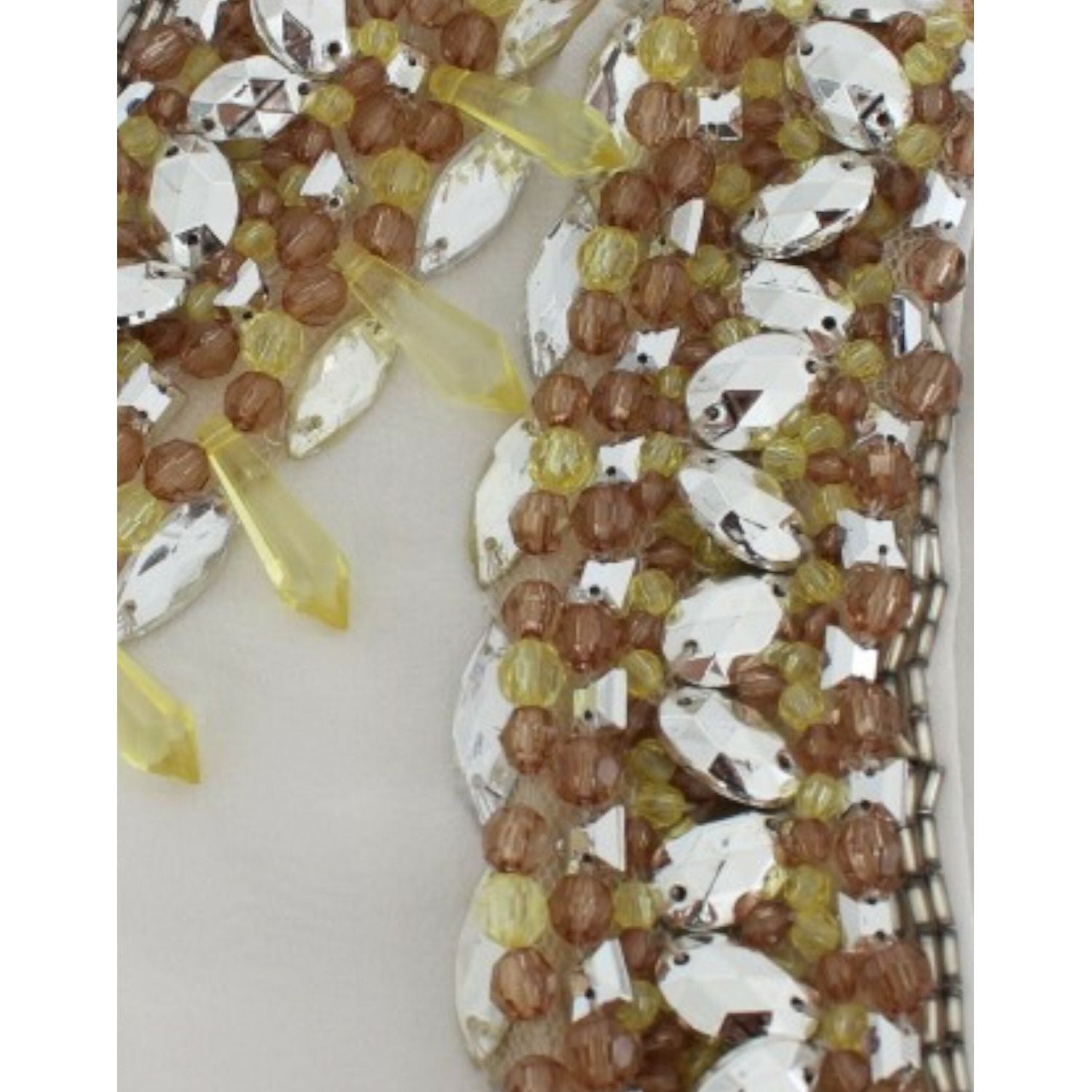 Dolce & Gabbana White crystal embellished tank top