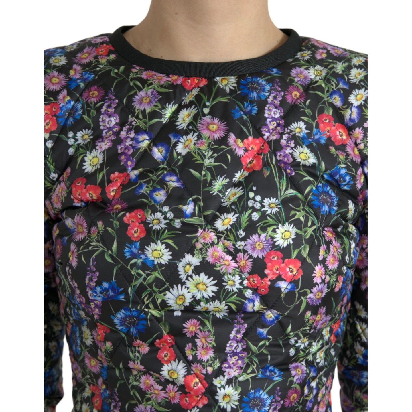 Dolce & Gabbana Floral Sheath Mini Dress Elegance Dolce & Gabbana