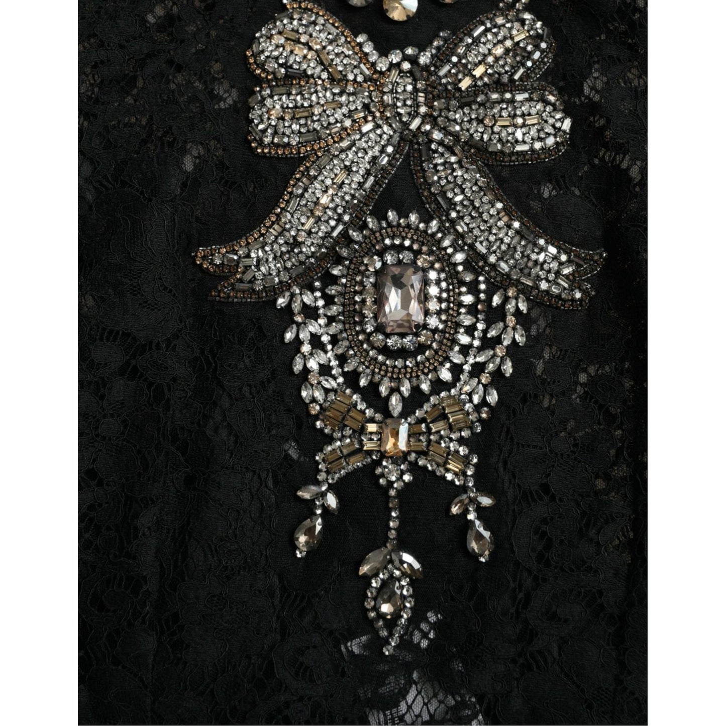 Dolce & Gabbana Elegant Crystal-Embellished Sheath Dress Dolce & Gabbana