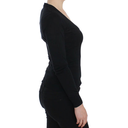 Dolce & Gabbana Black Cashmere Crewneck Sweater Pullover