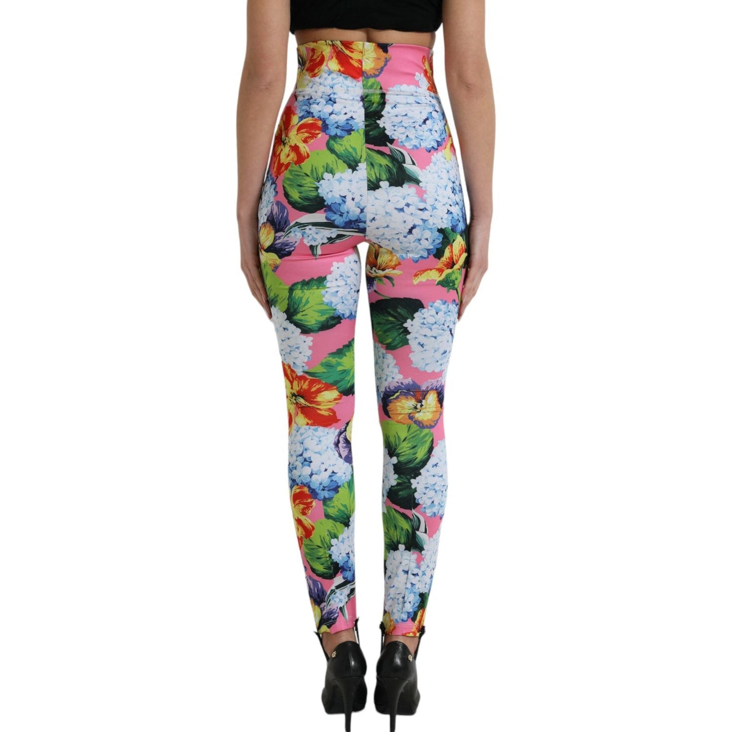 Dolce & Gabbana Exquisite Floral High Waist Leggings Dolce & Gabbana