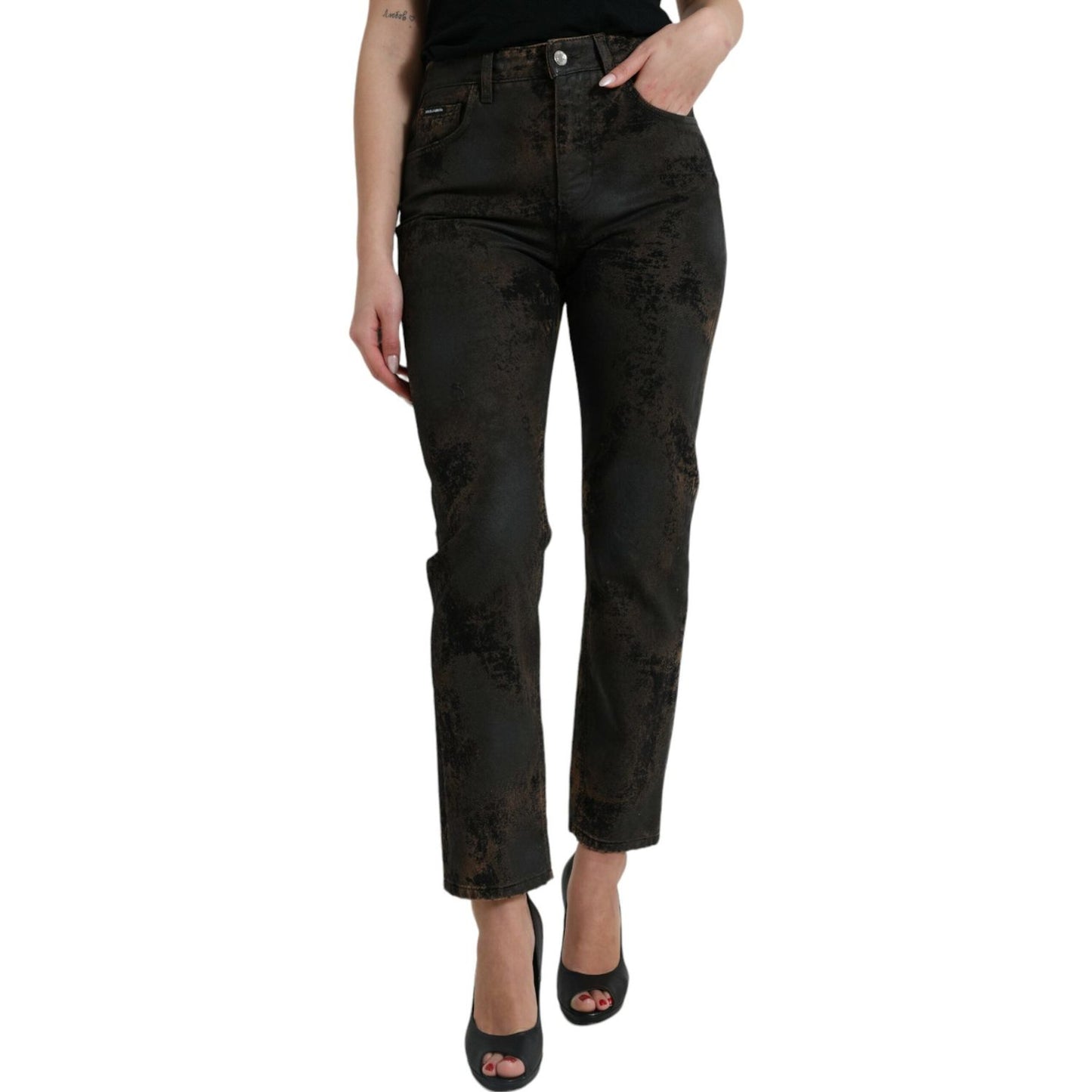 Dolce & Gabbana Chic Boyfriend Mid Waist Stretch Jeans Dolce & Gabbana