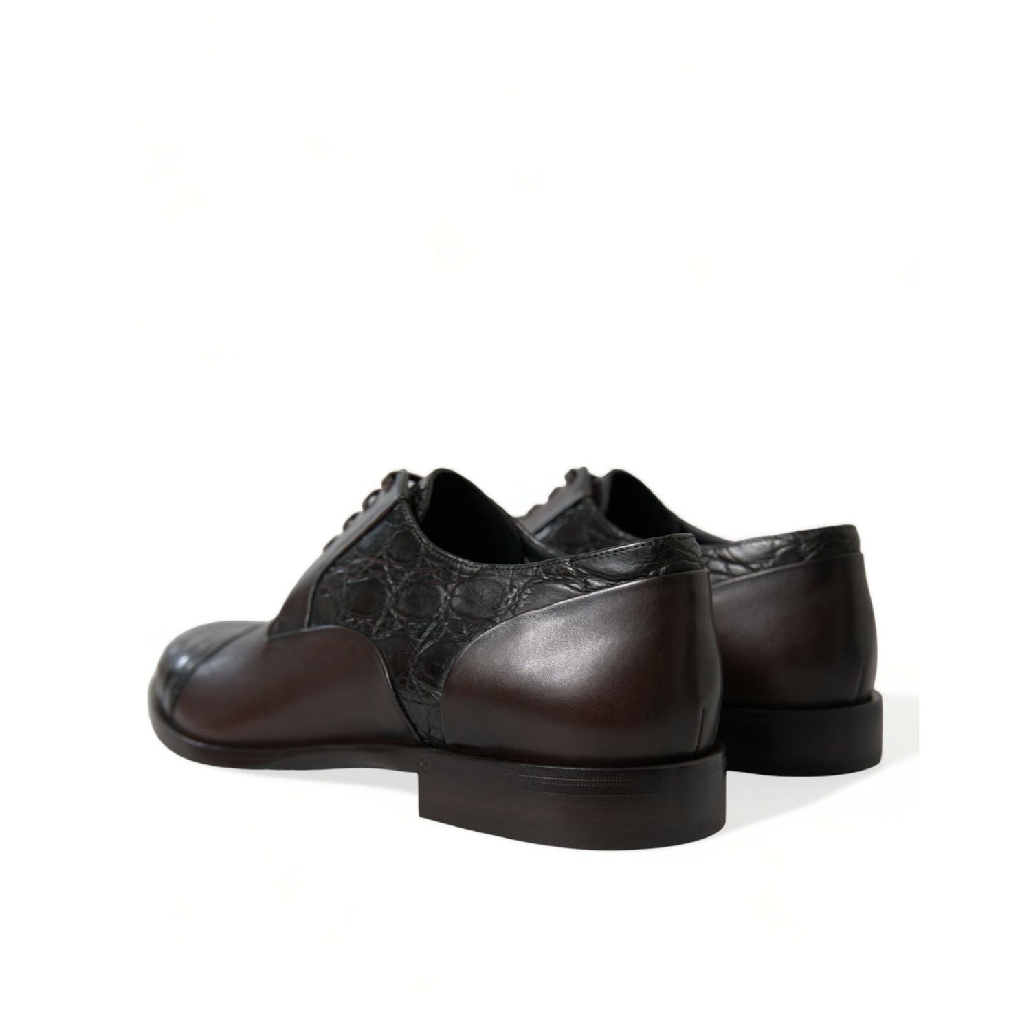 Dolce & Gabbana Brown Exotic Leather Formal Men Dress Shoes