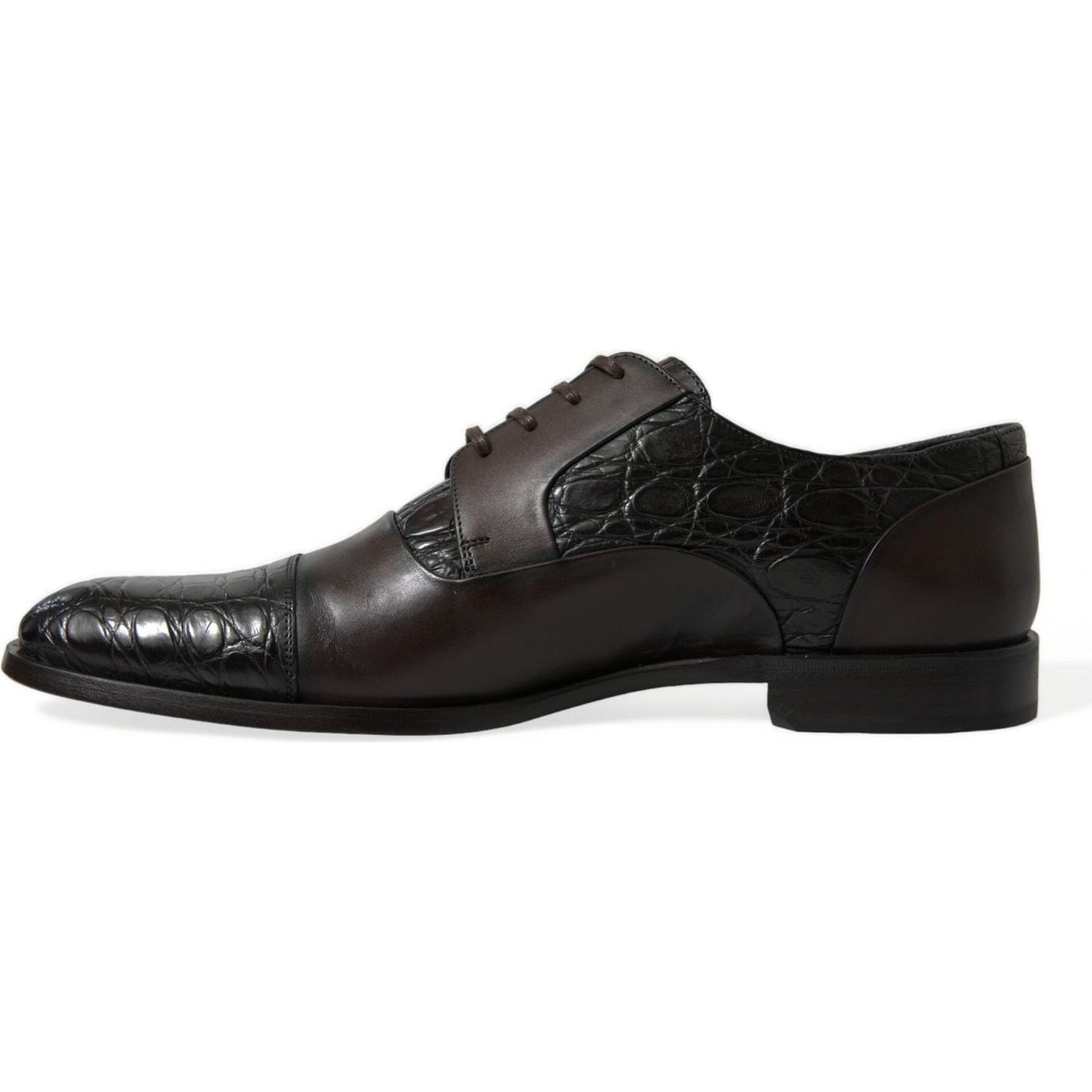 Dolce & Gabbana Elegant Brown Formal Derby Dress Shoes Dolce & Gabbana