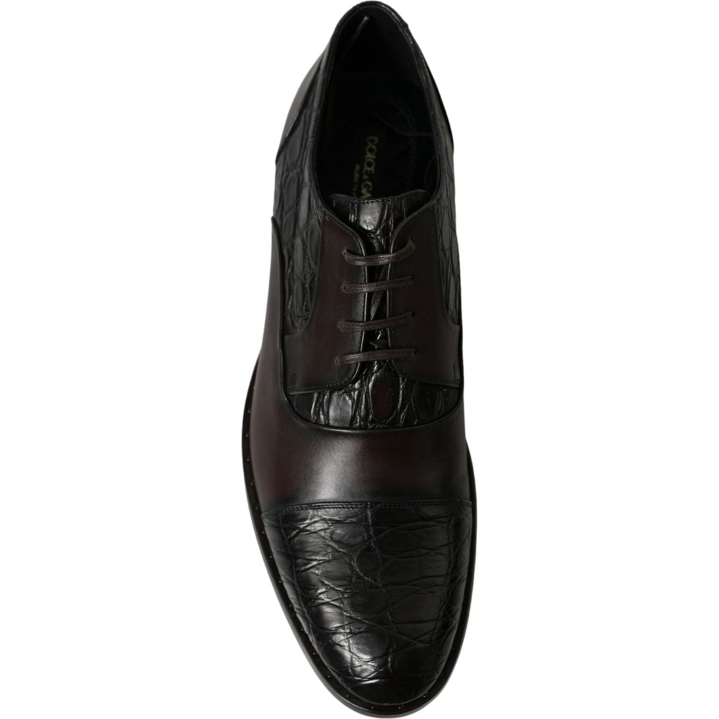 Dolce & Gabbana Elegant Brown Formal Derby Dress Shoes Dolce & Gabbana