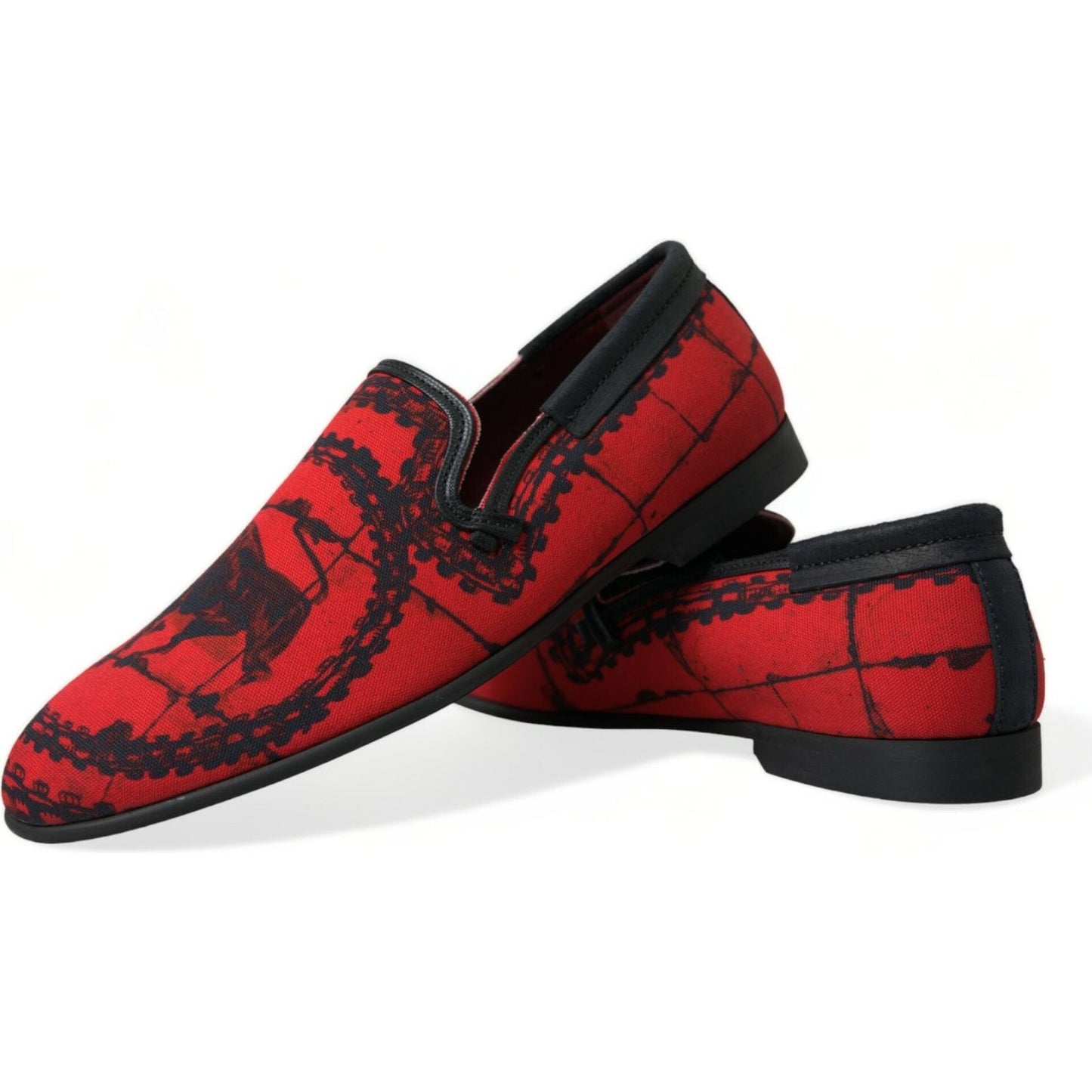 Dolce & Gabbana Torero-Inspired Luxe Red & Black Loafers Dolce & Gabbana