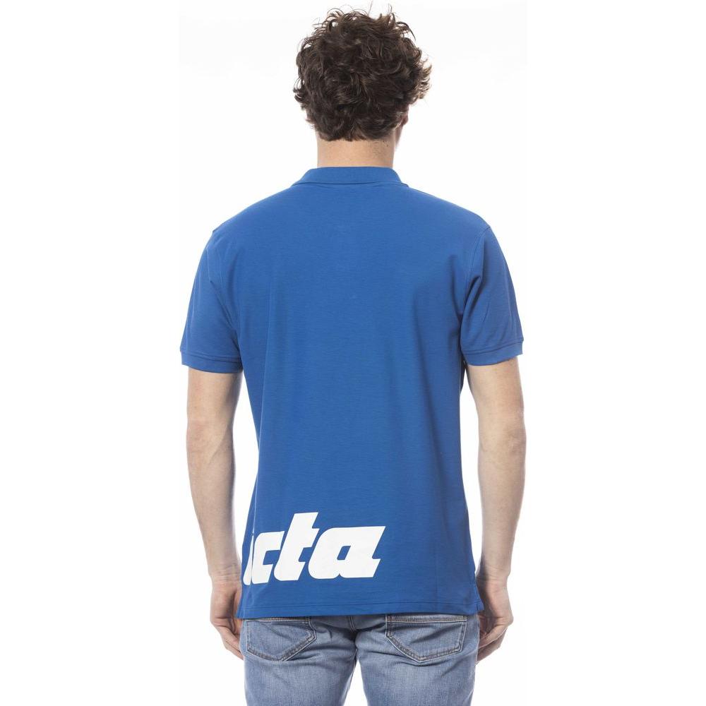 优雅短袖蓝色 Polo 衫