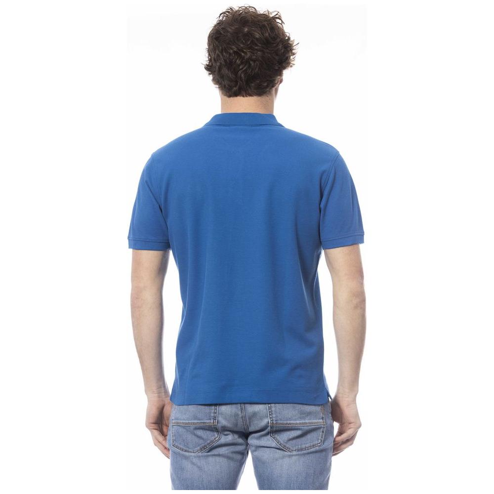 优雅蓝色短袖 Polo 衫