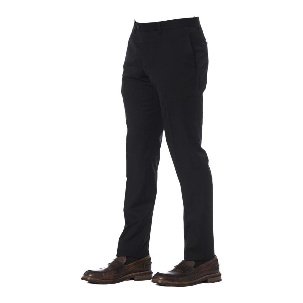 Trussardi Black Virgin Wool Men Pant