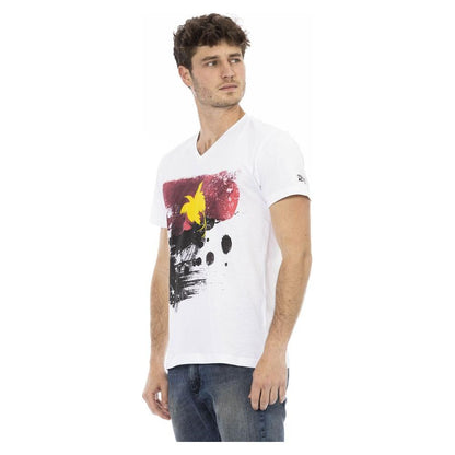 Trussardi Action White Cotton Men T-Shirt