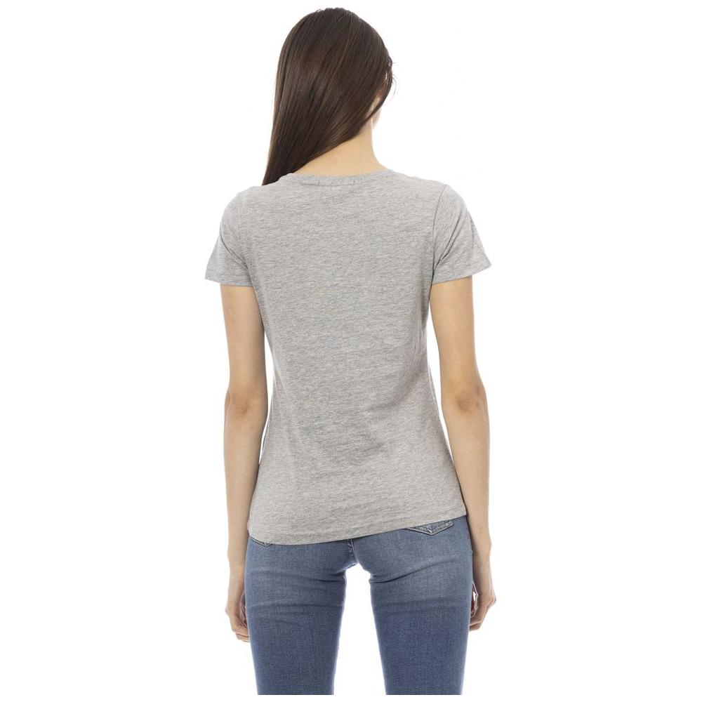 Trussardi Action Gray Cotton Women T-Shirt