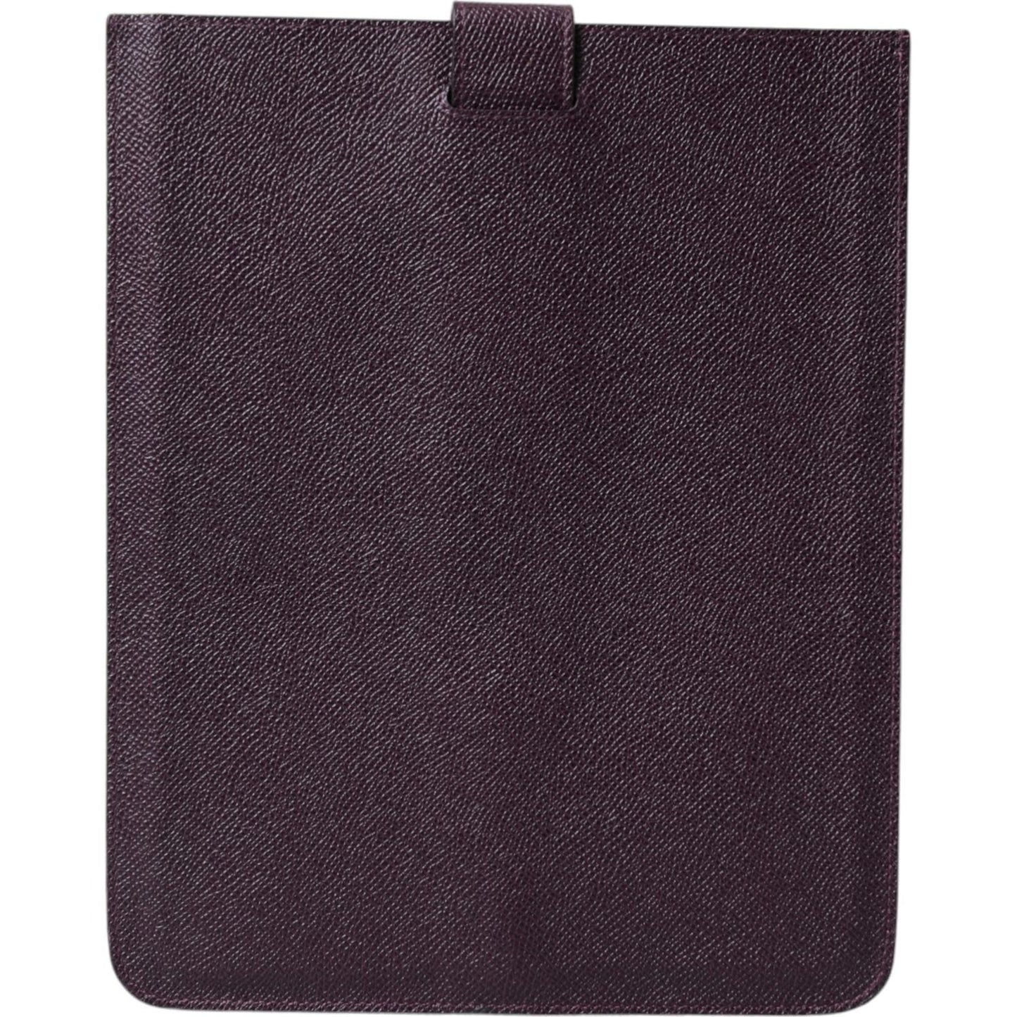 Dolce & Gabbana Elegant Leather Tablet Pouch in Rich Brown Dolce & Gabbana