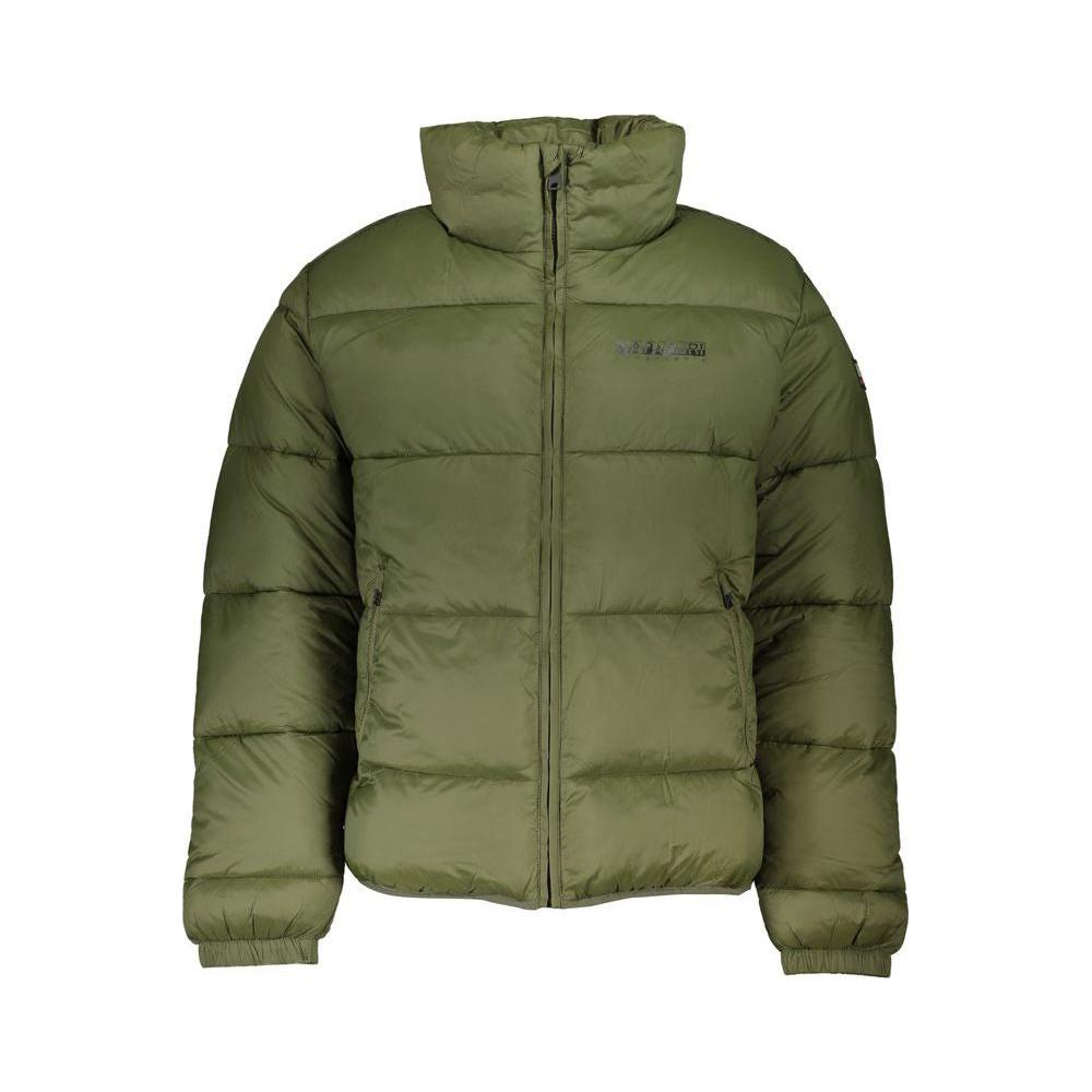 Napapijri Green Polyamide Men Jacket Napapijri