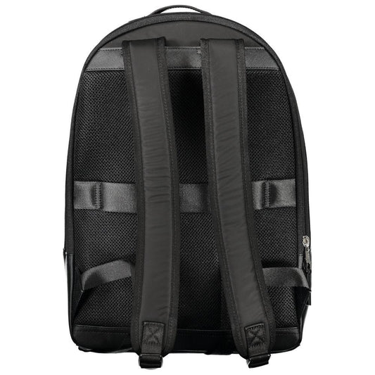 Tommy Hilfiger Black Polyester Men Backpack Tommy Hilfiger