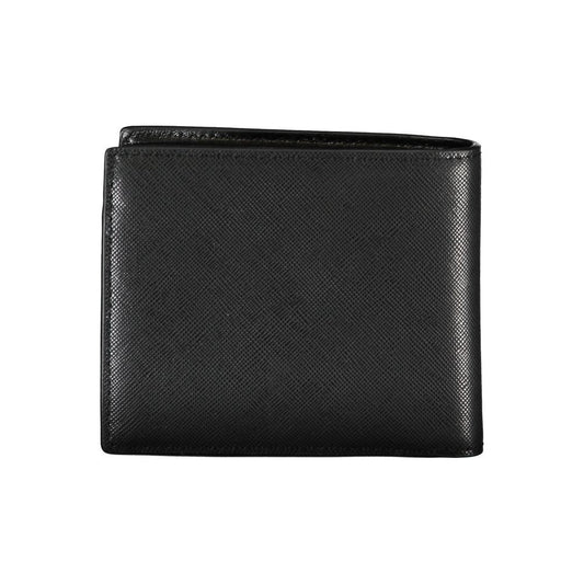 Tommy Hilfiger Black Leather Men Wallet Tommy Hilfiger