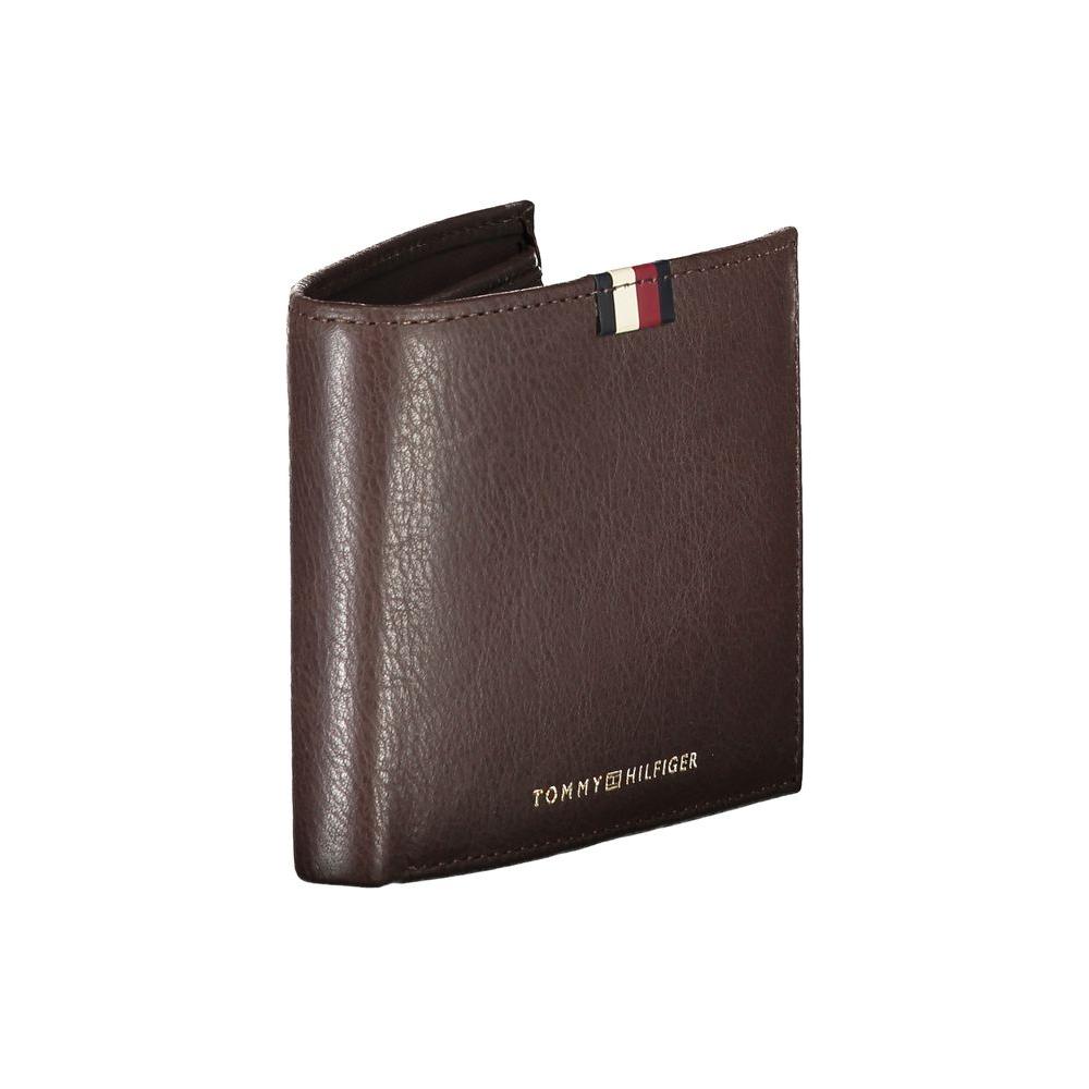 Tommy Hilfiger Brown Leather Men Wallet Tommy Hilfiger