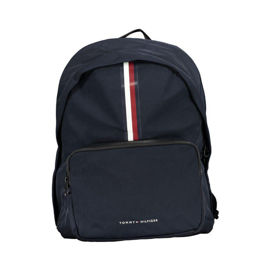 Tommy Hilfiger Sleek Blue Backpack with Laptop Holder Tommy Hilfiger