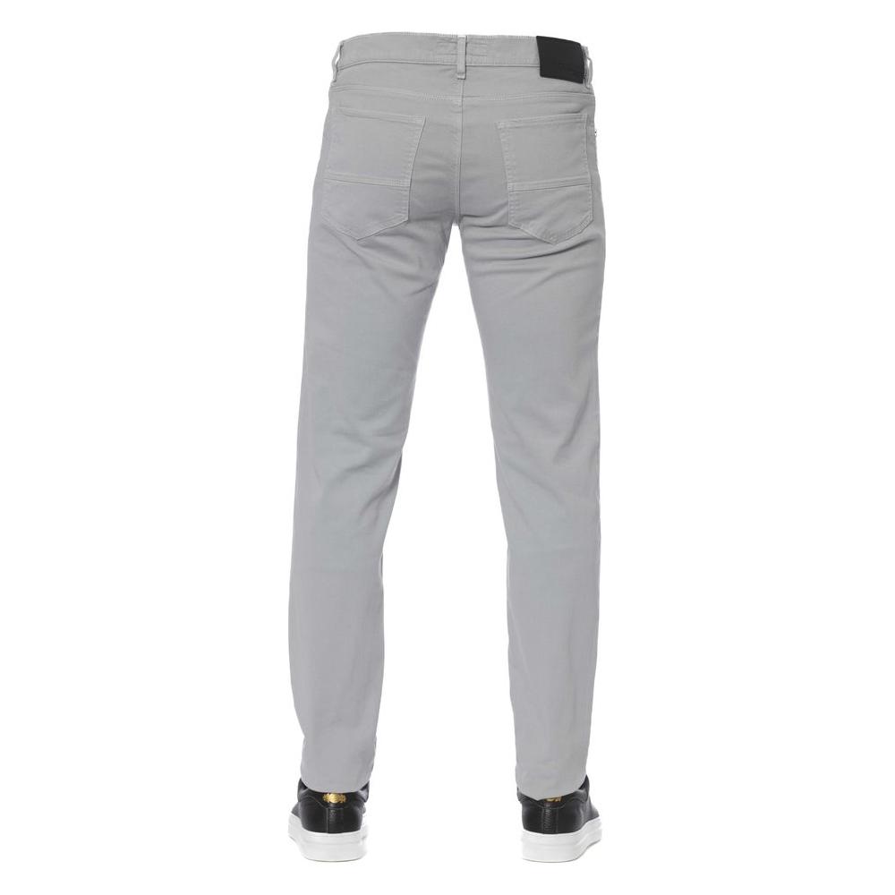 Trussardi Jeans Gray Cotton Men Jeans
