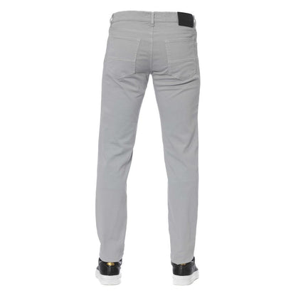 Trussardi Jeans Gray Cotton Men Jeans