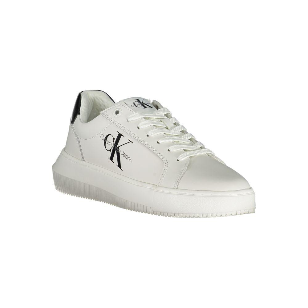 Calvin Klein Eco-Chic White Sneakers with Contrast Details Calvin Klein