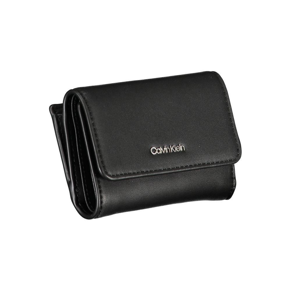 Calvin Klein Elegant Black Polyethylene Wallet Calvin Klein