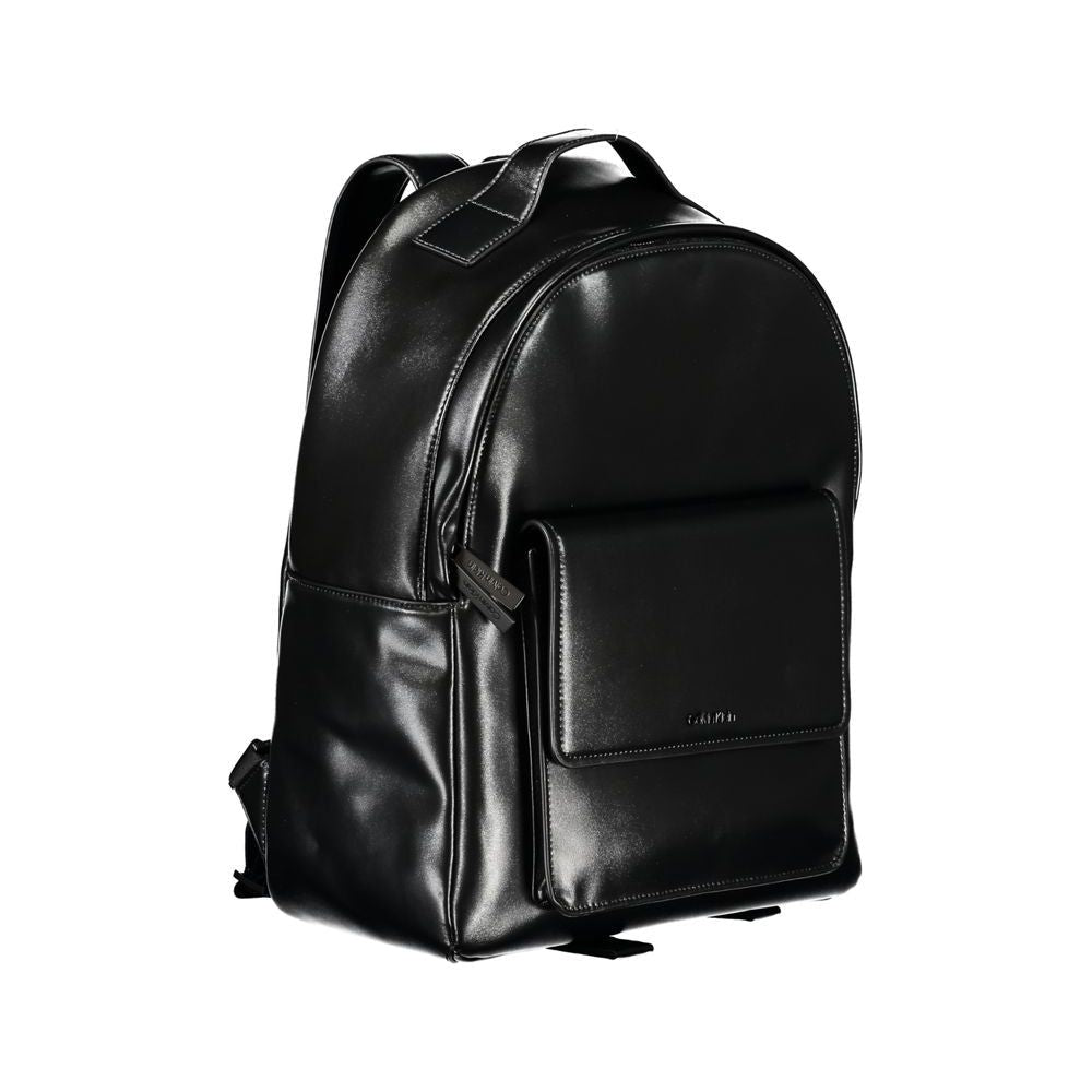 Calvin Klein Elegant Black Urban Backpack with Laptop Compartment Calvin Klein