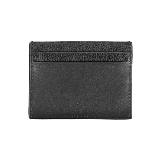 Calvin Klein Elegant Leather Card Holder in Timeless Black Calvin Klein