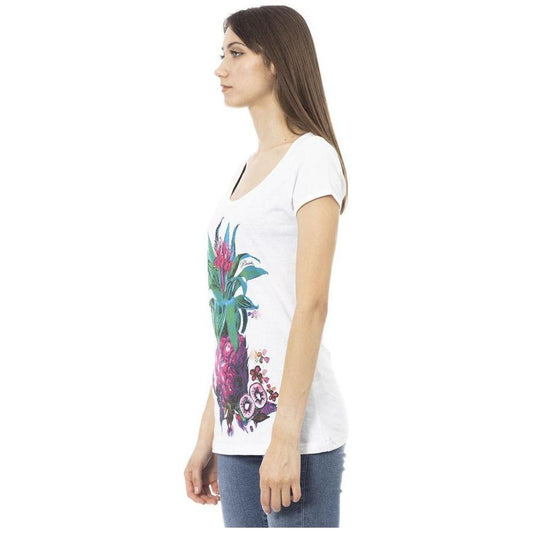 Just Cavalli White Cotton Women T-Shirt Just Cavalli