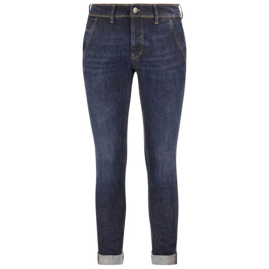 Dondup Sleek Skinny Fit Dark Blue Jeans Dondup