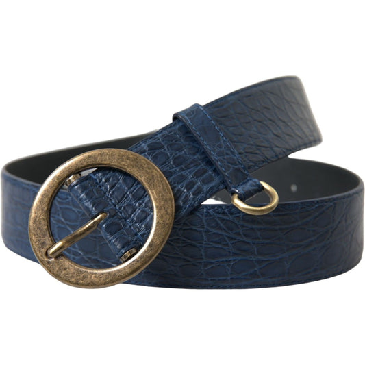 Dolce & Gabbana Elegant Italian Leather Belt with Metal Buckle Dolce & Gabbana