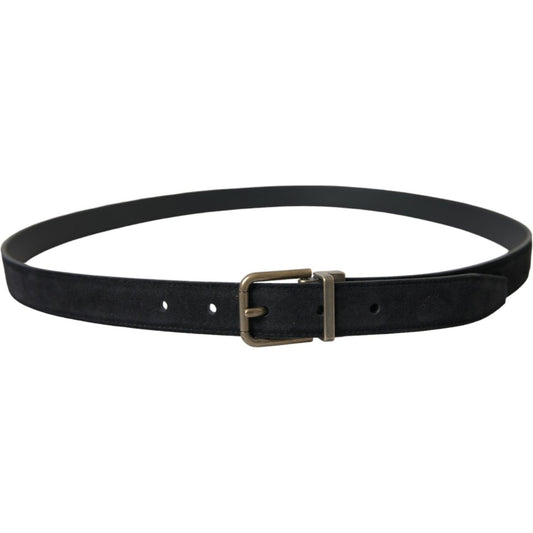 Dolce & Gabbana Elegant Suede Calf Leather Belt Dolce & Gabbana