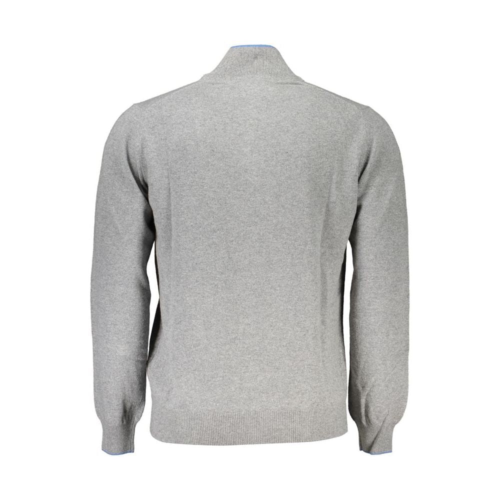 Harmont & Blaine Elegant Half-Zip Sweater with Contrast Details Harmont & Blaine