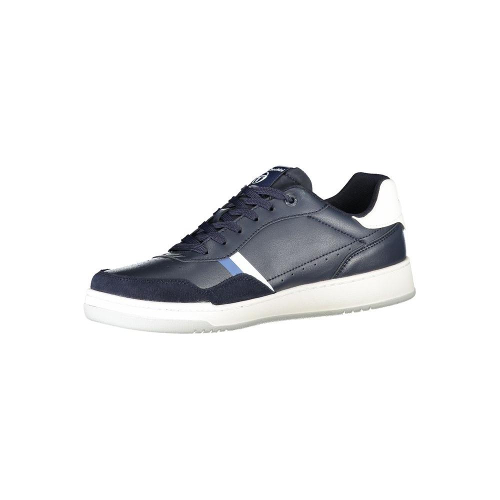 Sergio Tacchini Sleek Blue Sneakers with Embroidered Accents Sergio Tacchini