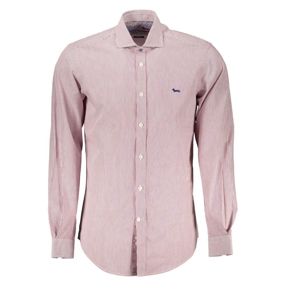 Harmont & Blaine Chic Pink Narrow-Fit Organic Cotton Shirt Harmont & Blaine