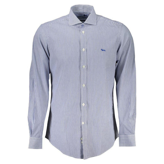 Harmont & Blaine Elegant Blue Organic Cotton Shirt Harmont & Blaine