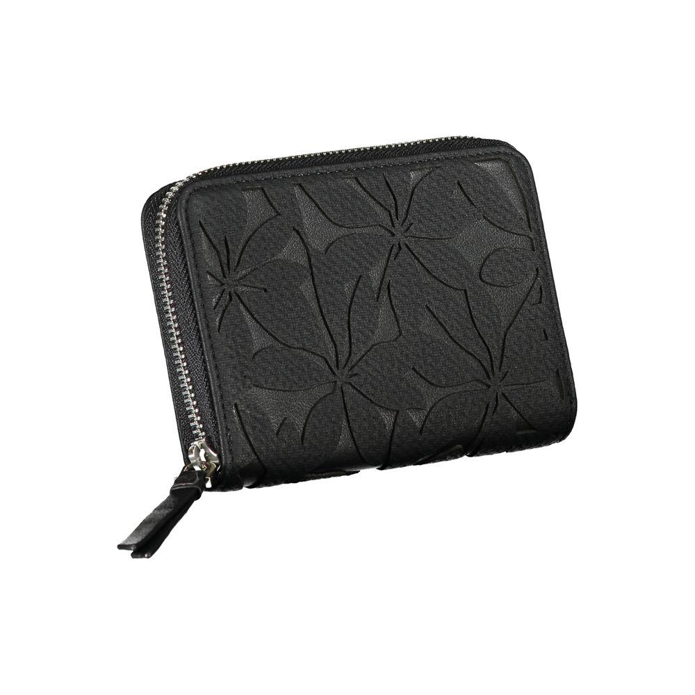 Desigual Chic Black Wallet with Elegant Detailing Desigual