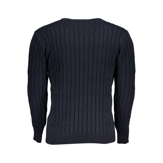 U.S. Grand Polo Elegant Twisted Crew Neck Sweater U.S. Grand Polo