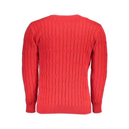 U.S. Grand Polo Grand Polo Pink Twisted Crew Neck Sweater U.S. Grand Polo