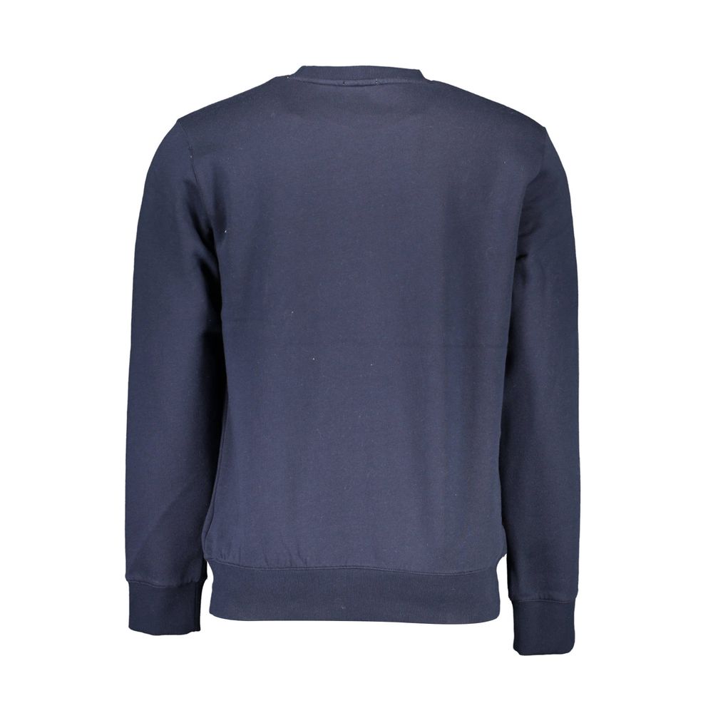 Timberland Sleek Blue Organic Cotton Crewneck Sweater Timberland