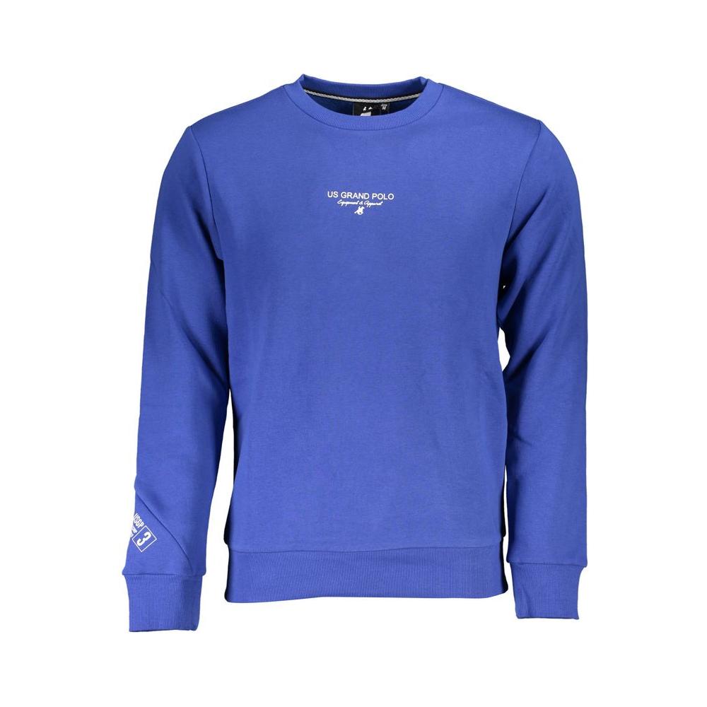 U.S. Grand Polo Classic Blue Crew Neck Sweatshirt U.S. Grand Polo