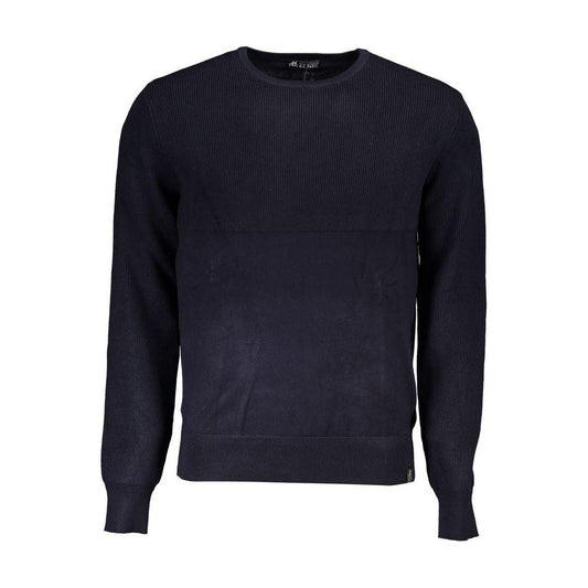 U.S. Grand Polo Elegant Crew Neck Sweater with Contrast Details U.S. Grand Polo