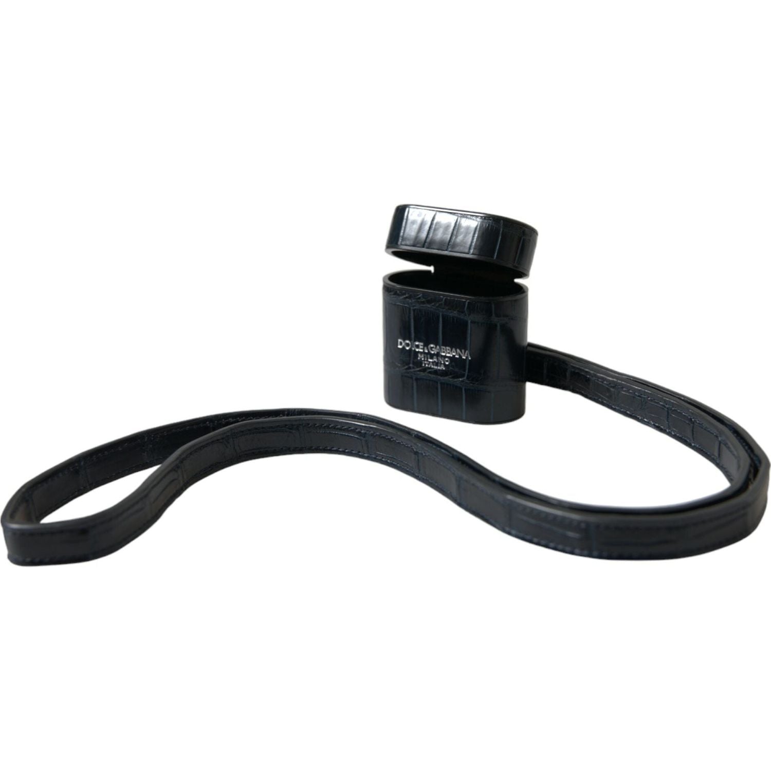 حافظة سماعات Airpods من دولتشي آند غابانا بتصميم جلد التمساح الأنيق