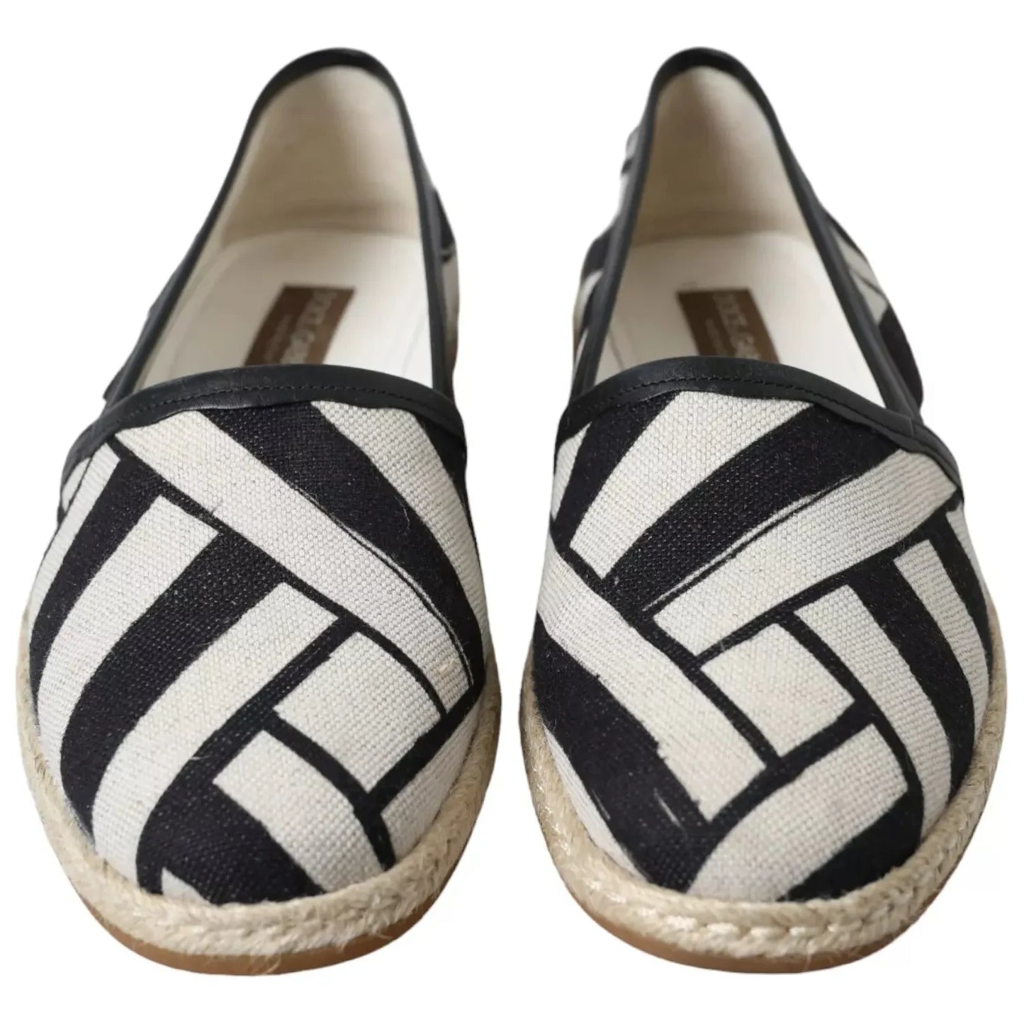 Dolce & Gabbana Elegant Striped Leather Espadrilles Dolce & Gabbana