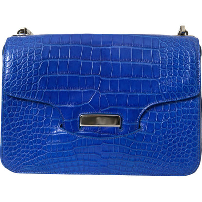 Balenciaga Blue Exotic Leather Neo Classic Small Shoulder Bag