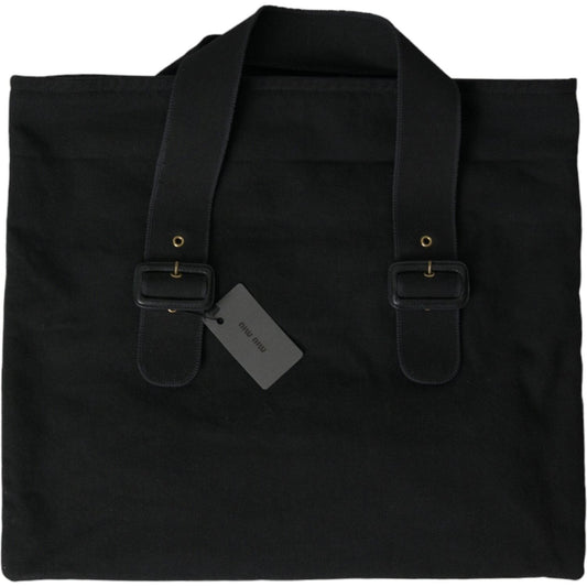 Miu Miu Chic Black Denim Tote for Everyday Elegance Miu Miu