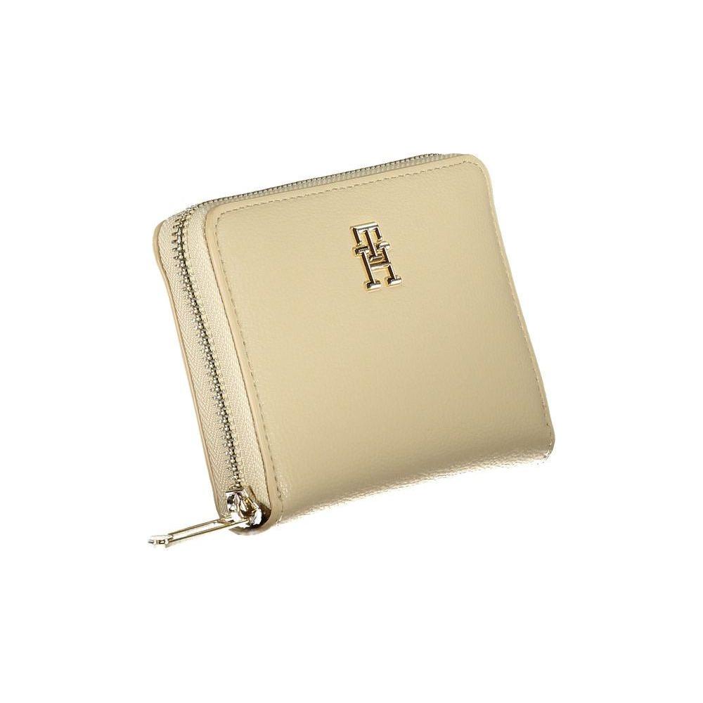 Tommy Hilfiger Beige Polyester Wallet Tommy Hilfiger