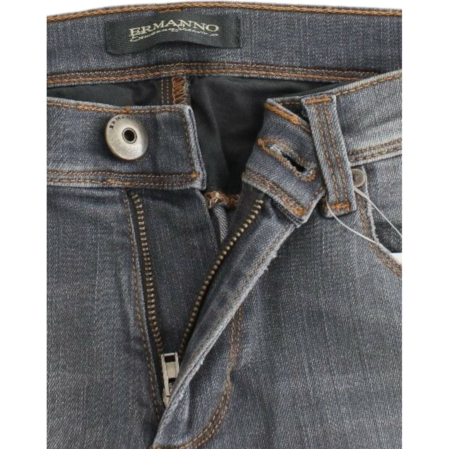 时尚灰色修身紧身牛仔裤