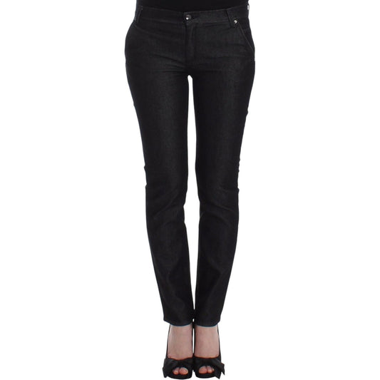 Ermanno Scervino Black Slim Jeans Denim Pants Skinny Leg Stretch